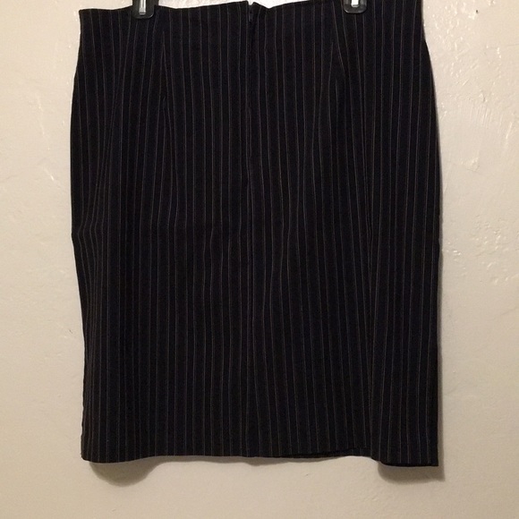 Cleveland Street Navy and Gold Strip Mini Skirt - Picture 2 of 6